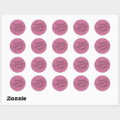 Happy Valentine's Day Typografie | Stickerzegel Ronde Sticker (Vel)