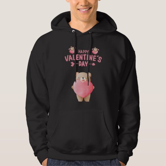HAPPY VALENTINE'S DAY VALENTIJN BEER HOODIE (Voorkant)
