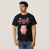 HAPPY VALENTINE'S DAY VALENTIJN BEER T-SHIRT (Voorkant volledig)