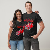 Happy Valentine's Day Valentijn Cute Dog Red Truck T-shirt (Unisex)