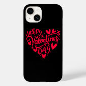 Happy Valentines Day Valentijn Hartvorm Case-Mate iPhone Case (Achterkant)