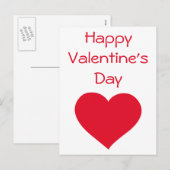 Happy Valentines Day Valentijn Kaarten Feestdagenkaart (Voorkant / Achterkant)