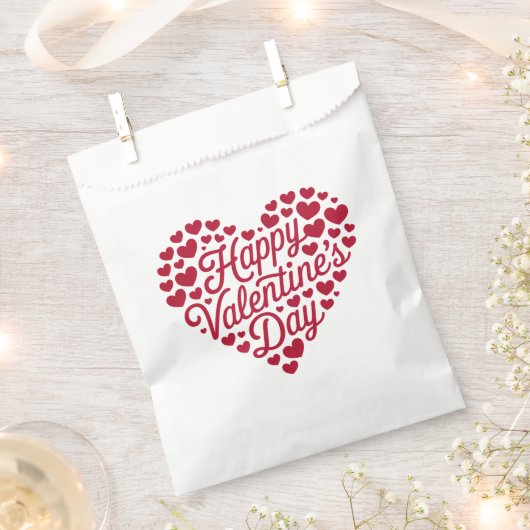 Happy Valentines Day Valentijn Love Heart Bedankzakje (Geknipt)