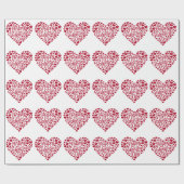 Happy Valentines Day Valentijn Love Heart Cadeaupapier (Vlak)
