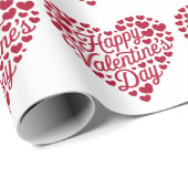 Happy Valentines Day Valentijn Love Heart Cadeaupapier (Rol Hoek)