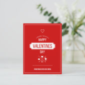 Happy Valentine's Day Valentijn Symbols Briefkaart (Staand voorkant)
