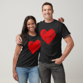 Happy Valentines Day Valentine Heart Shape For He T-shirt (Unisex)