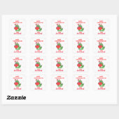 Happy Valentines Day Vierkante Sticker (Vel)