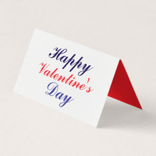 Happy Valentine's Day Visitekaartje