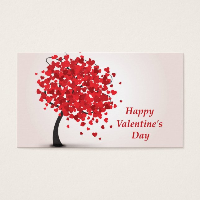 Happy Valentine's Day Visitekaartjes (Voorkant)