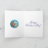 Happy Valentine's Day Wenskaart met kapitein Cat Feestdagen Kaart (Binnen)