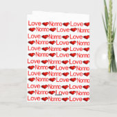 Happy Valentine's Day Wenskaart Nono Red Heart Feestdagen Kaart (Achterkant)