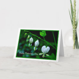 Happy Valentine's Day White Hearts Feestdagen Kaart