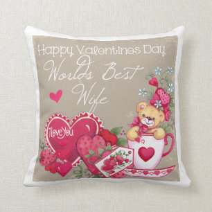 Happy Valentines Day Wife Pillow Kussen