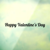 Happy Valentine's Day Window Cling Raamsticker (Vel 3)