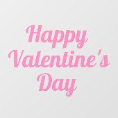 Happy Valentine's Day Window Cling Raamsticker (Vel)