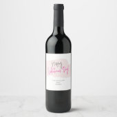 Happy Valentine's Day Wine Labels Wijn Etiket (Voorkant)