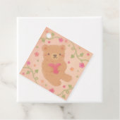 Happy Valentine's Day with Teddy Bear Bedankjes Labels (In situ)