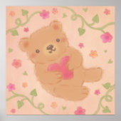 Happy Valentine's Day with Teddy Bear Poster (Voorkant)