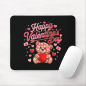 Happy Valentines Day Women Cute Bear Valentine Hea Muismat (Met muis)