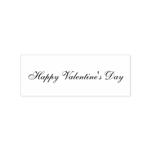 Happy Valentines Day Wooden Rubberstempel (Gestempeld)