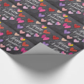Happy Valentine's Day Wrapping Paper Cadeaupapier (Hoek)