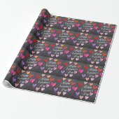 Happy Valentine's Day Wrapping Paper Cadeaupapier (Uitgerold)