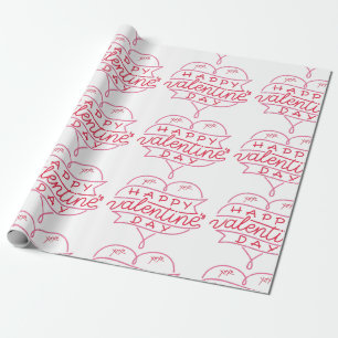 Happy Valentine's Day Wrapping Paper Cadeaupapier