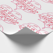 Happy Valentine's Day Wrapping Paper Cadeaupapier (Hoek)