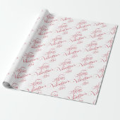 Happy Valentine's Day Wrapping Paper Cadeaupapier (Uitgerold)