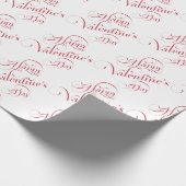 Happy Valentine's Day Wrapping Paper Cadeaupapier (Hoek)