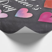 Happy Valentine's Day Wrapping Paper Cadeaupapier (Hoek)