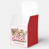 Happy Valentines Day Yorkshire Terrier Honden Bedankdoosjes (Geopend)