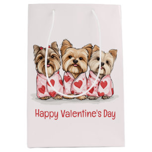 Happy Valentines Day Yorkshire Terrier Honden Medium Cadeauzakje