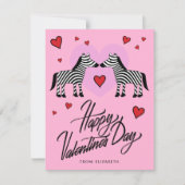 HAPPY VALENTINE'S DAY Zebra Friends (Voorkant)
