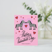 HAPPY VALENTINE'S DAY Zebra Friends (Staand voorkant)