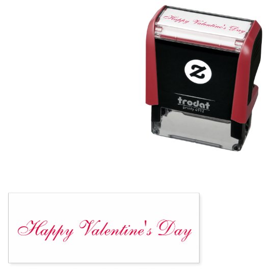 Happy Valentines Day Zelfinktende Stempel (In situ)