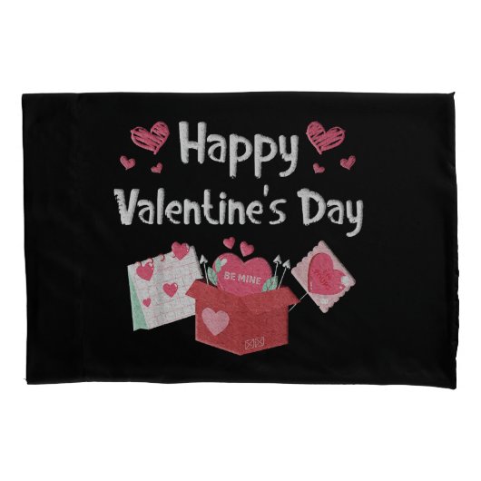 Happy Valentines Day zijn mijn klinkende hart Kussensloop (Voorkant)