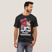 Happy Valentines Heart Unicorn T-shirt (Voorkant volledig)