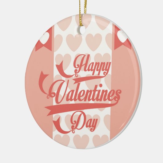 happy valentines keramisch ornament (Links)