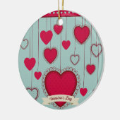 happy valentines keramisch ornament (Links)