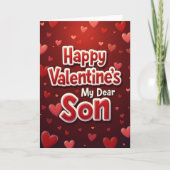 Happy Valentines Son Card Kaart (Voorkant)
