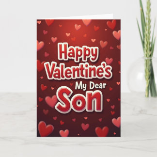Happy Valentines Son Card Kaart
