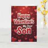 Happy Valentines Son Card Kaart (Gele Bloem)