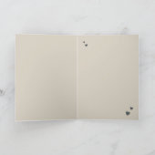 Happy Valentines Vintage Background With Hearts Kaart (Binnen)