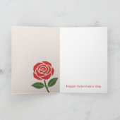 Happy Valentine's, Word Puzzle, Heart, Rose Feestdagen Kaart (Binnen)