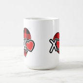 Happy valentine's xoxo Mug Magische Mok (Midden)
