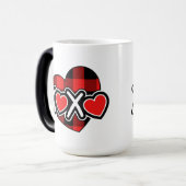 Happy valentine's xoxo Mug Magische Mok (Voorkant links)
