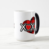 Happy valentine's xoxo Mug Magische Mok (Voorkant rechts)