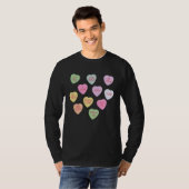 Happy Valentineu2019s Day Candy Conversation Heart T-shirt (Voorkant volledig)